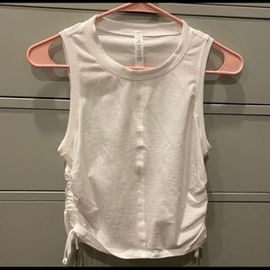 Lululemon cinch it up tank (white)